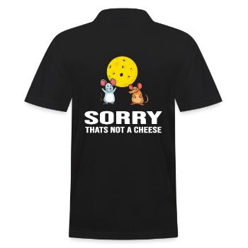 Floorball floorball "Floorball-spiel" - Men's Polo Shirt - black - Back - Kai (181cm)