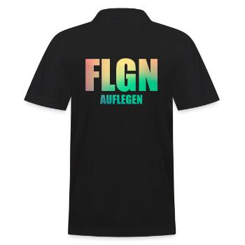 FLGN Coloré raccrocher DJ - Polo Homme - noir - Dos - Kai (181cm)