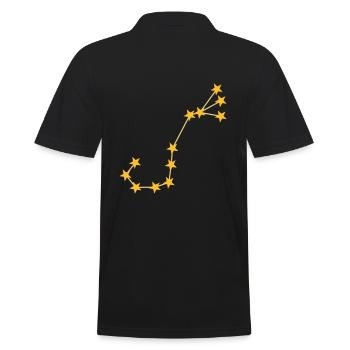 Constellation scorpion - Men's Polo Shirt - black - Back - Kai (181cm)