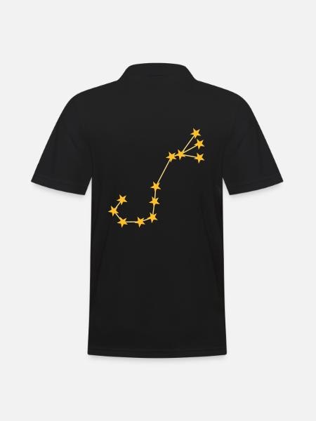 Sternbild Skorpion - Männer Poloshirt - Schwarz