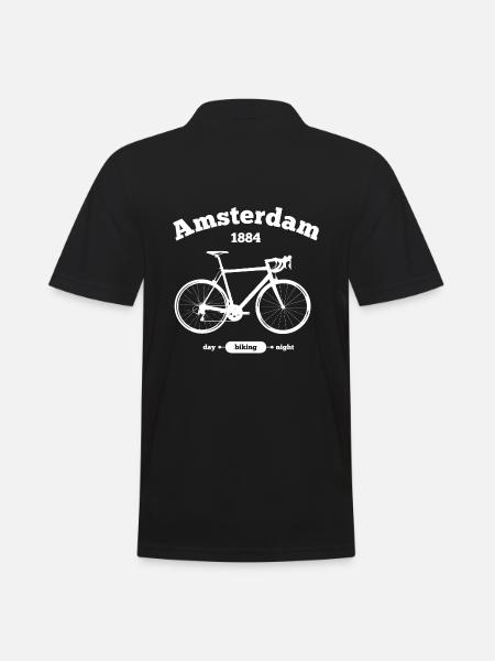 Bicycle Amsterdam - Men's Polo Shirt - black