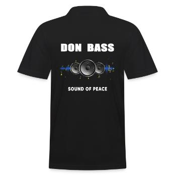 UKRAINE Donbass slava ukraini Sound of Ukraine - Men's Polo Shirt - black - Back - Kai (181cm)