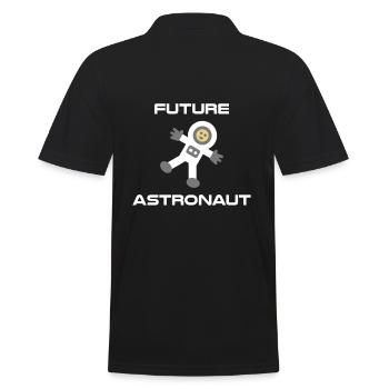 Future astronaut - Men's Polo Shirt - black - Back - Kai (181cm)
