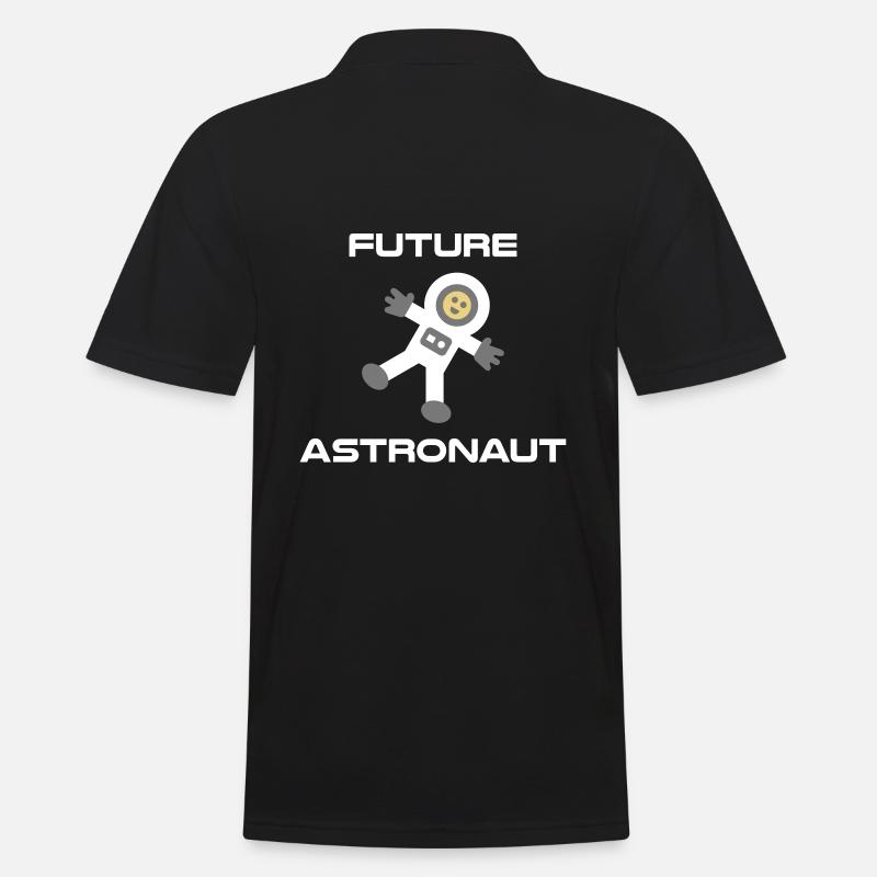 Future astronaut - Männer Poloshirt - Schwarz