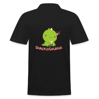 T-shirt Snackosaurus dinosaur - Men's Polo Shirt - black - Back - Kai (181cm)