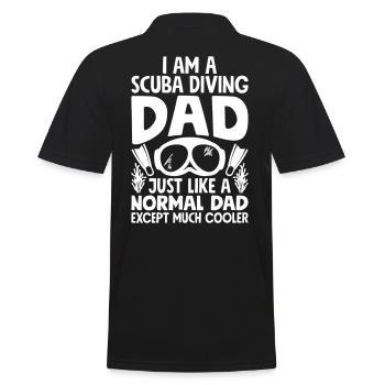 Cooler Scuba Diving Dad - Scuba Diving for Men - Männer Poloshirt - Schwarz - Hinten - Kai (181cm)