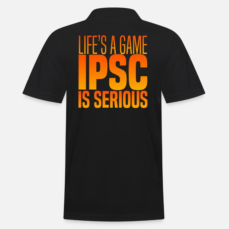 IPSC ist ernst - Männer Poloshirt - Schwarz