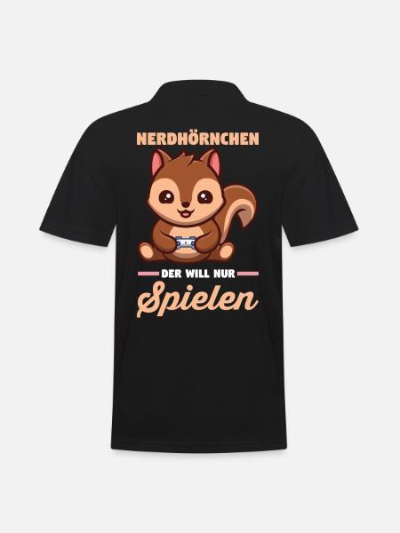 Erdmännchen - Männer Poloshirt - Schwarz