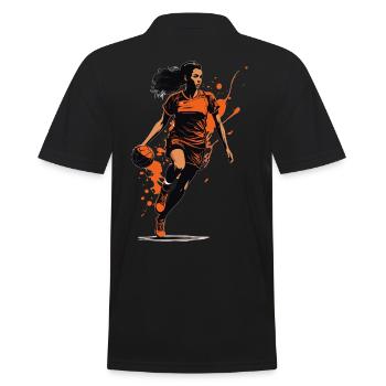 Handball Femme Streetwear Icône Ball Sports Look - Polo Homme - noir - Dos - Kai (181cm)
