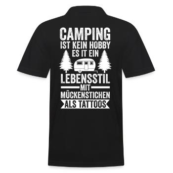 Camping-car Camping-car Camping Camping - Polo Homme - noir - Dos - Kai (181cm)