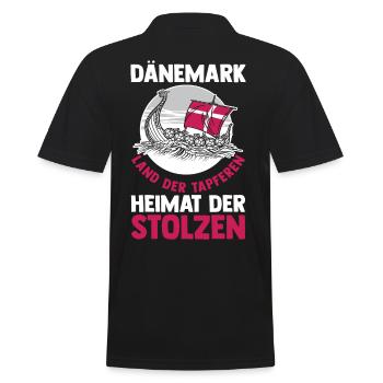 Danois Danemark - Polo Homme - noir - Dos - Kai (181cm)