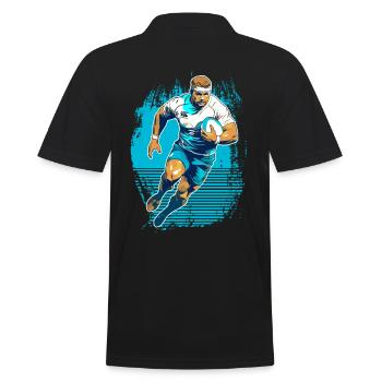 Rugby cadeau chemises droles - Polo Homme - noir - Dos - Kai (181cm)