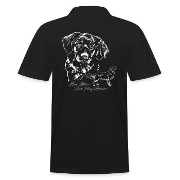 DUO DE PORTRAITS DE LA NOUVELLE-ÉCOSSE DUCK TOLLING RETRIEVER - Polo Homme - noir - Dos - Kai (181cm)