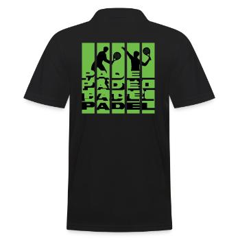Padel tennis Padel Padel joueur de tennis « padel-merch » - Polo Homme - noir - Dos - Kai (181cm)