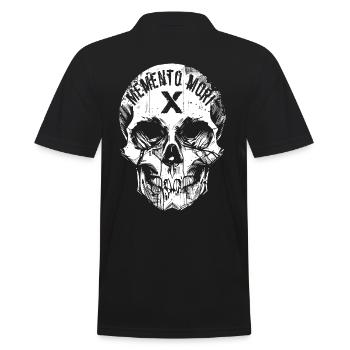Crâne Memento Mori - Polo Homme - noir - Dos - Kai (181cm)