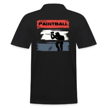 Paintball Gotha Paintball Player « Retro-Paint » - Polo Homme - noir - Dos - Kai (181cm)