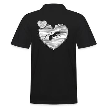 Ant État Feu Fourmi Fourmi Amie - Polo Homme - noir - Dos - Kai (181cm)