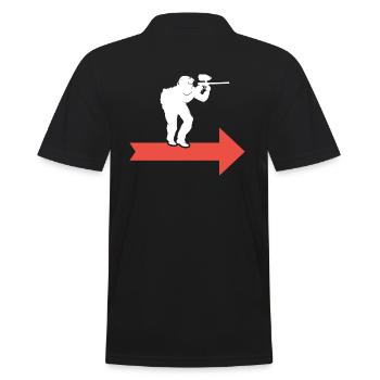 Paintball Gotha Paintball Player Peinture - Polo Homme - noir - Dos - Kai (181cm)