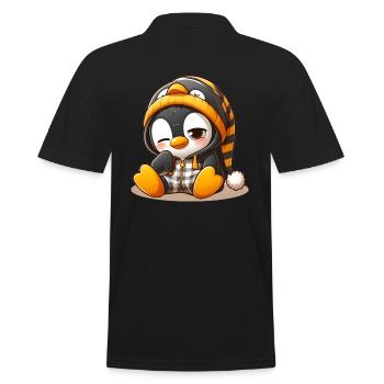 Pingouin fatigué - Polo Homme - noir - Dos - Kai (181cm)