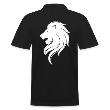 Lion - symbole - Polo Homme - noir - Dos - Kai (181cm)