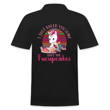 Licorne a fermé les fucupcakes - Polo Homme - noir - Dos - Kai (181cm)