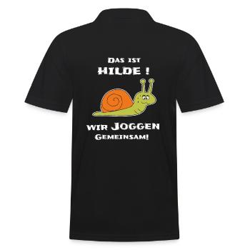 Jogging Sport Escargot drôle Hilde - Polo Homme - noir - Dos - Kai (181cm)