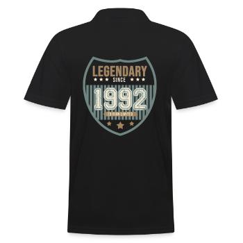 anniversaire 1992 legendaire 30 ans - Polo Homme - noir - Dos - Kai (181cm)