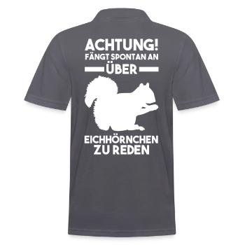 Erdmännchen - Männer Poloshirt - Anthrazit - Hinten - Nico (186cm)