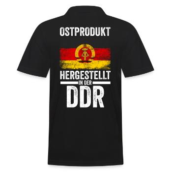 Ostdeutschland Ossi Deutschland DDR - Männer Poloshirt - Schwarz - Hinten - Kai (181cm)