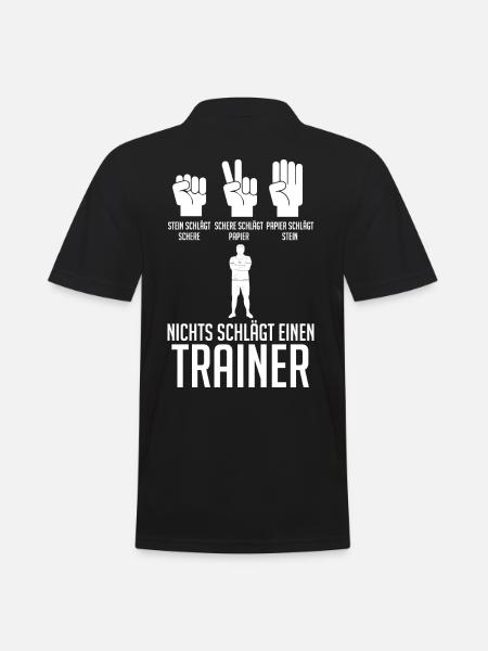 Sportmannschaft Trainer - Männer Poloshirt - Schwarz