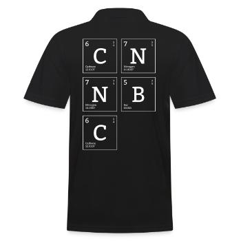 Periodic table of the elements C N N B C - Men's Polo Shirt - black - Back - Kai (181cm)
