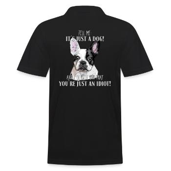 BULLDOG FRANÇAIS - BULLDOG FRANÇAIS CHIEN JUSTE - Polo Homme - noir - Dos - Kai (181cm)