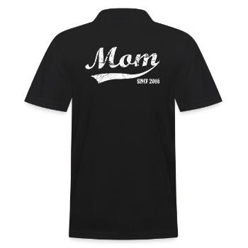 Maman depuis 2016 - mère - Polo Homme - noir - Dos - Kai (181cm)