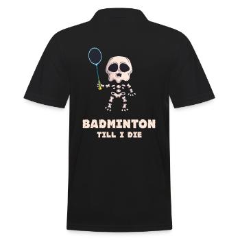 badminton badminton badminton joueur badminton badminton badminton - Polo Homme - noir - Dos - Kai (181cm)