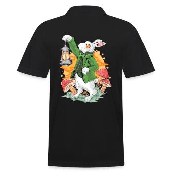Lapin lapin avec lanterne, rêve de rêve de rêve - Polo Homme - noir - Dos - Kai (181cm)
