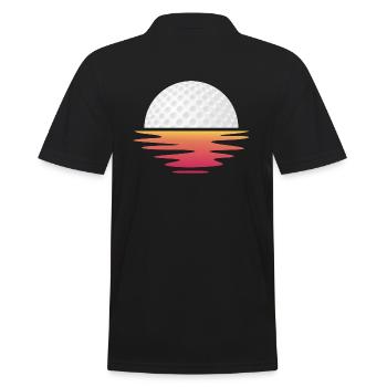 Hockeylegende Feldhockey Hockey Hockeysport-sunset - Männer Poloshirt - Schwarz - Hinten - Kai (181cm)
