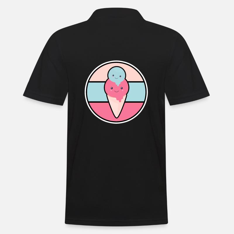 EISCREME Edition 1 - Männer Poloshirt - Schwarz