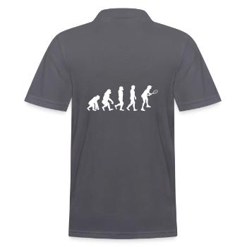 Evolution Tennis - Männer Poloshirt - Anthrazit - Hinten - Nico (186cm)