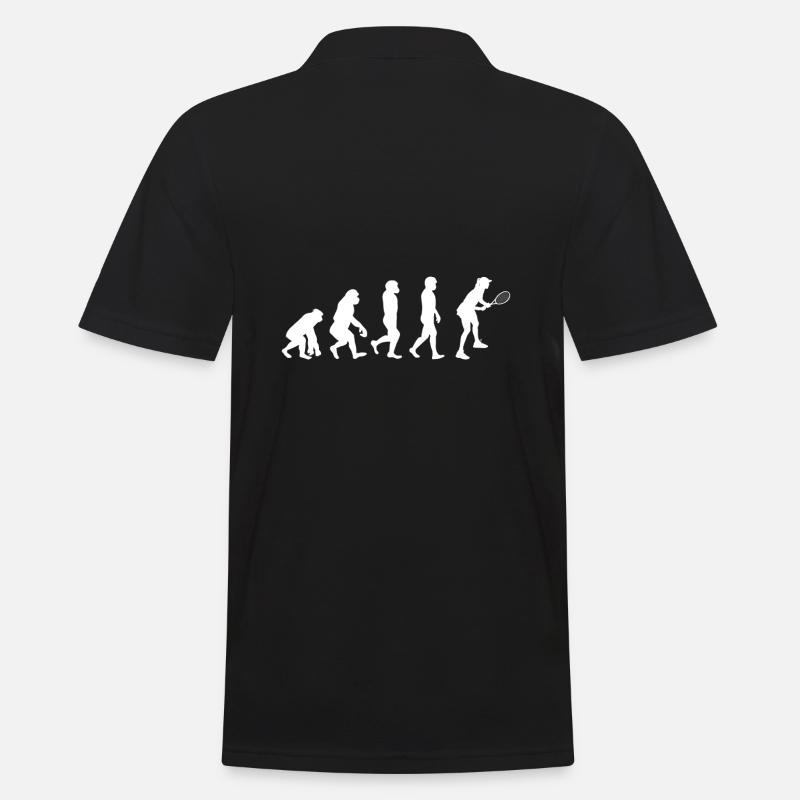 Evolution Tennis - Männer Poloshirt - Schwarz
