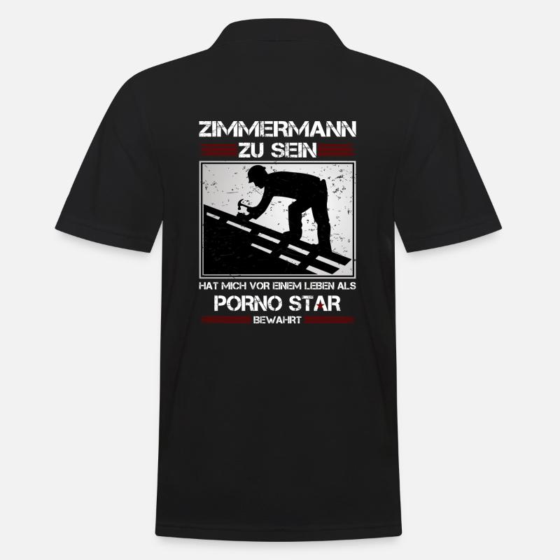 ZIMMERMANN ZU SEIN.... - Männer Poloshirt - Schwarz