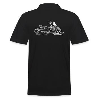Arctic Cat ZR 200 snowmobile - Men's Polo Shirt - black - Back - Kai (181cm)