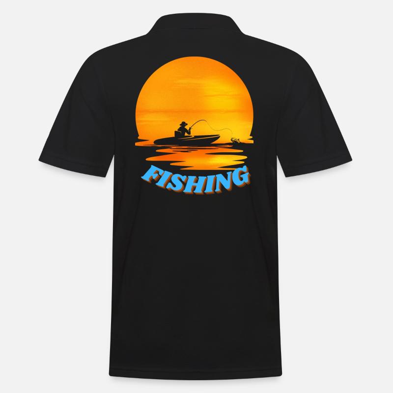 Fisch-Angriff - Männer Poloshirt - Schwarz
