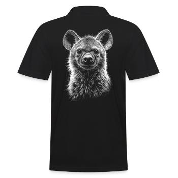 Hyène, Hyène tachetée, Portrait, Faune, Afrique, Animaux - Polo Homme - noir - Dos - Kai (181cm)