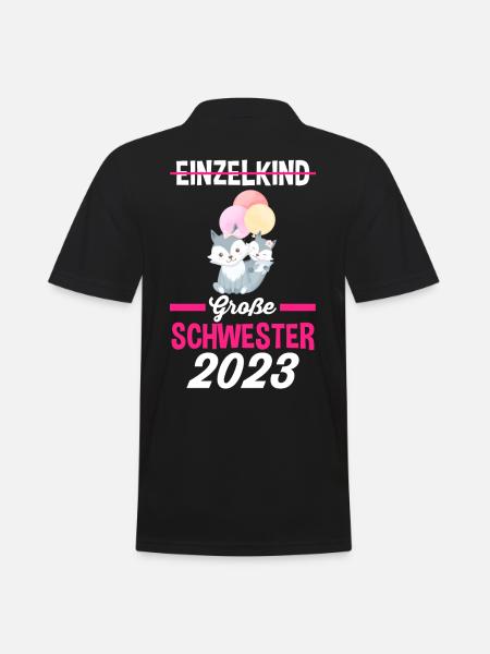 Schwester 2023 - Männer Poloshirt - Schwarz
