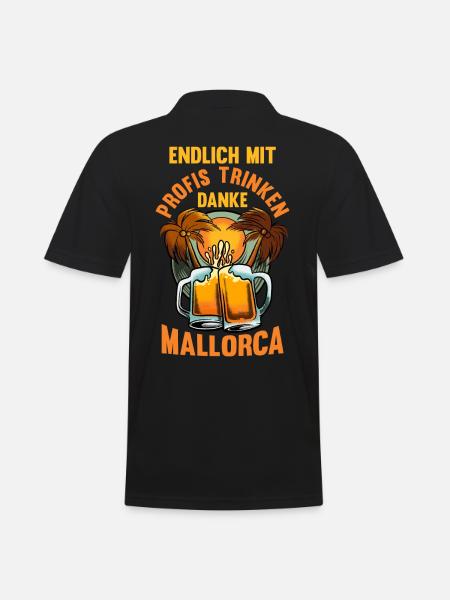 Party Urlaub Mallorca - Männer Poloshirt - Schwarz