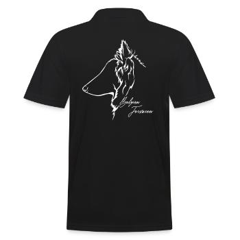 Belgian Tervuren Profile Dog Dog Wilsigns - Men's Polo Shirt - black - Back - Kai (181cm)