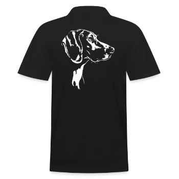Treeing Walker Coonhound Silhouette Hunde Wilsigns - Männer Poloshirt - Schwarz - Hinten - Kai (181cm)