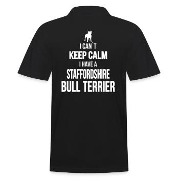 American staffordshire TERRIER ne peut pas garder Kalm - Polo Homme - noir - Dos - Kai (181cm)