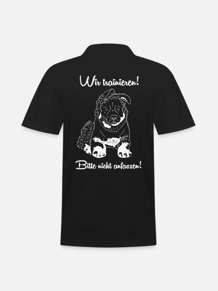 Altdeutscher Schäferhund - Männer Poloshirt - Schwarz