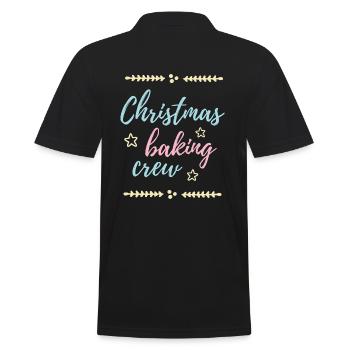 Christmas Baking Crew - les boulangers de Noël - Polo Homme - noir - Dos - Kai (181cm)